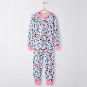 Hannah Andersson Girls 100% Organic Cotton Holiday Bunny Pajama Set 8